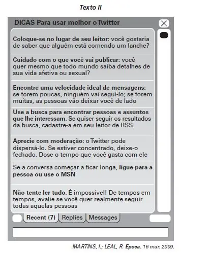 Figura da questão 111 do ENEM 2010
